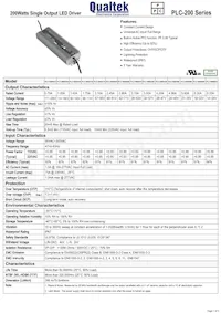 PLC-200S070 Datasheet Copertura