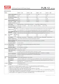 PLM-12-700 Datasheet Pagina 2