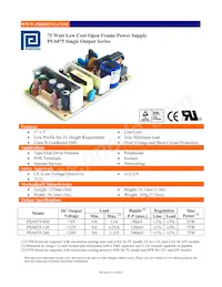 PSA075-050 Datasheet Cover