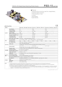 PSD-15C-5 Datasheet Cover