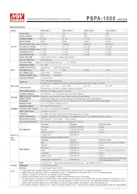 PSPA-1000-15 Datasheet Pagina 2