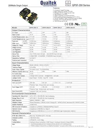 QPSF-200-48 Datasheet Cover