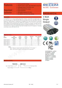 RAC05-3.3SK/C14 Datenblatt Cover