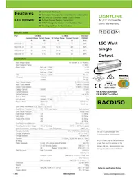 RACD150-12 데이터 시트 표지