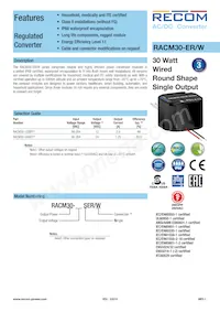 RACM30-24SER/W Datasheet Cover