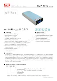 RCP-1000-48 Datasheet Cover