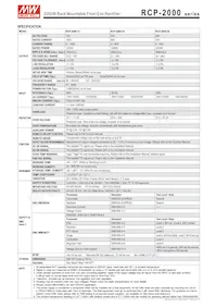 RCP-2000-12 Datasheet Page 2