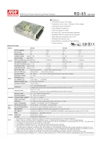 RD-85B 데이터 시트 표지