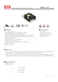 RPD-75A Datasheet Cover