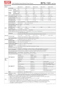 RPS-120-27-C Datasheet Pagina 2
