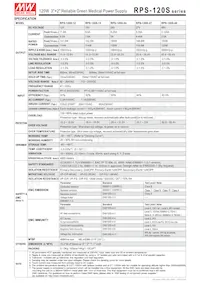 RPS-120S-15 Datasheet Pagina 2