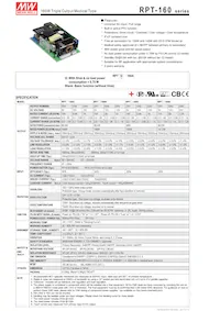 RPTG-160B Datasheet Cover