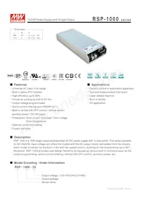 RSP-1000-15 Datasheet Cover
