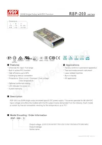 RSP-200-3.3 Datasheet Copertura