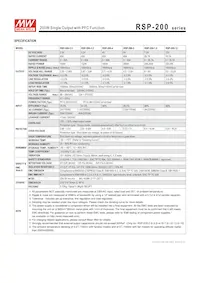 RSP-200-3.3 Datasheet Pagina 2