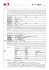 RSP-2400-24 Datasheet Page 2