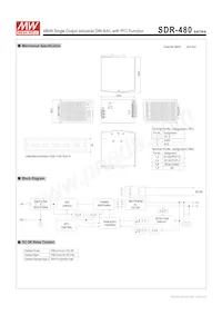 SDR-480-24 Datasheet Pagina 2