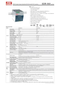 SDR-960-48 Datasheet Cover