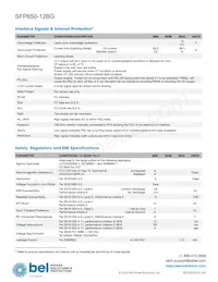 SFP650-12BG Datasheet Page 3