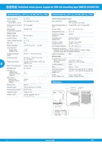 SMP23-L20-DC24V-10A Datasheet Pagina 2