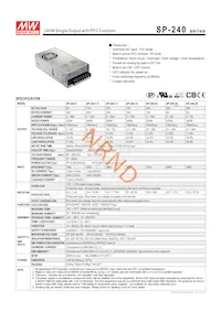 SP-240-7.5 Datasheet Cover