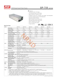 SP-750-5 데이터 시트 표지