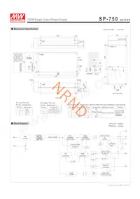 SP-750-5 Datasheet Pagina 2