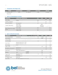 SPAFCBK-14G Datasheet Page 2