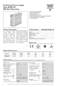 SPDM12501B Datasheet Copertura