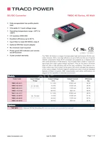 TMDC 40-4811 Datasheet Cover