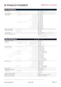 TMM 40215C Datasheet Page 2