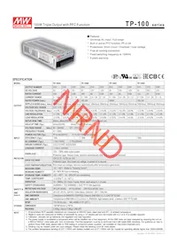 TP-100D Datasheet Cover