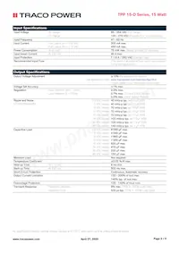 TPP 15-103-D Datasheet Page 2