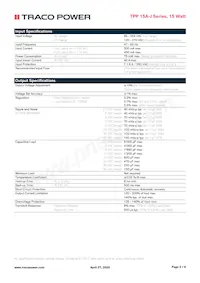 TPP 15-103A-J Datasheet Page 2