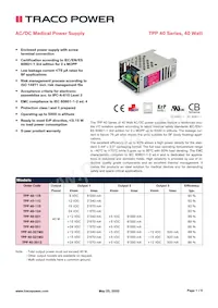 TPP 40-331M3 Datasheet Cover