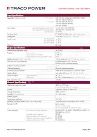 TSP 600-124 WR 데이터 시트 페이지 2