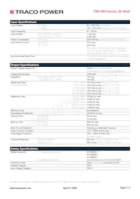 TXH 060-124 Datasheet Page 2