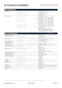 TXH 600-154 Datasheet Pagina 3