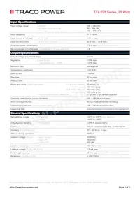 TXL 025-48S Datasheet Page 2