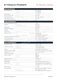 TXL 1000-48S Datasheet Pagina 2