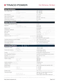 TXL 750-48S Datasheet Pagina 2