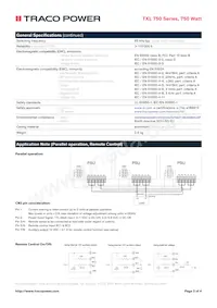 TXL 750-48S Datasheet Pagina 3