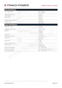 TXM 015-115 Datasheet Pagina 2
