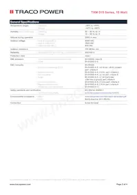 TXM 015-115 Datasheet Page 3