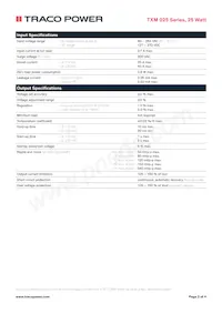 TXM 025-115 Datasheet Page 2