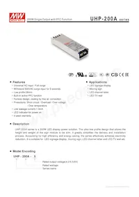 UHP-200A-4.5 Datasheet Cover