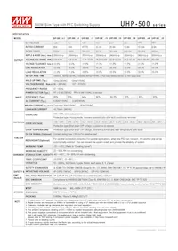 UHP-500R-4.2 Datasheet Pagina 2