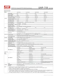 UHP-750-24 Datasheet Pagina 2