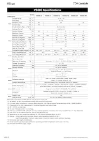 VS150E5 Datasheet Page 2