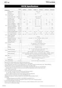 VS150E5 Datasheet Pagina 4